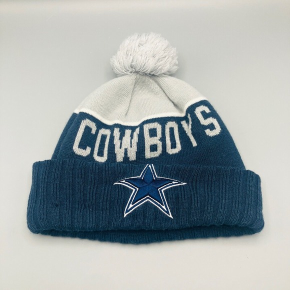 Dallas Cowboys New Era NFL Beanie Pom Knit‎ Winter Hat Adult One Size - Picture 1 of 4